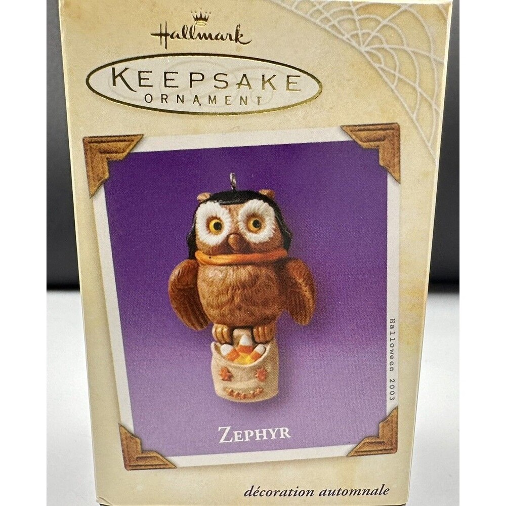 NIB Hallmark Keepsake Halloween Ornament Zephyr Handcrafted 2003